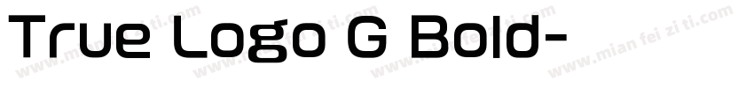 True Logo G Bold字体转换